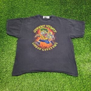Vintage Y2K Johnny-Vomit Shirt XL 23x26 Liquor Lobotomy Gaither